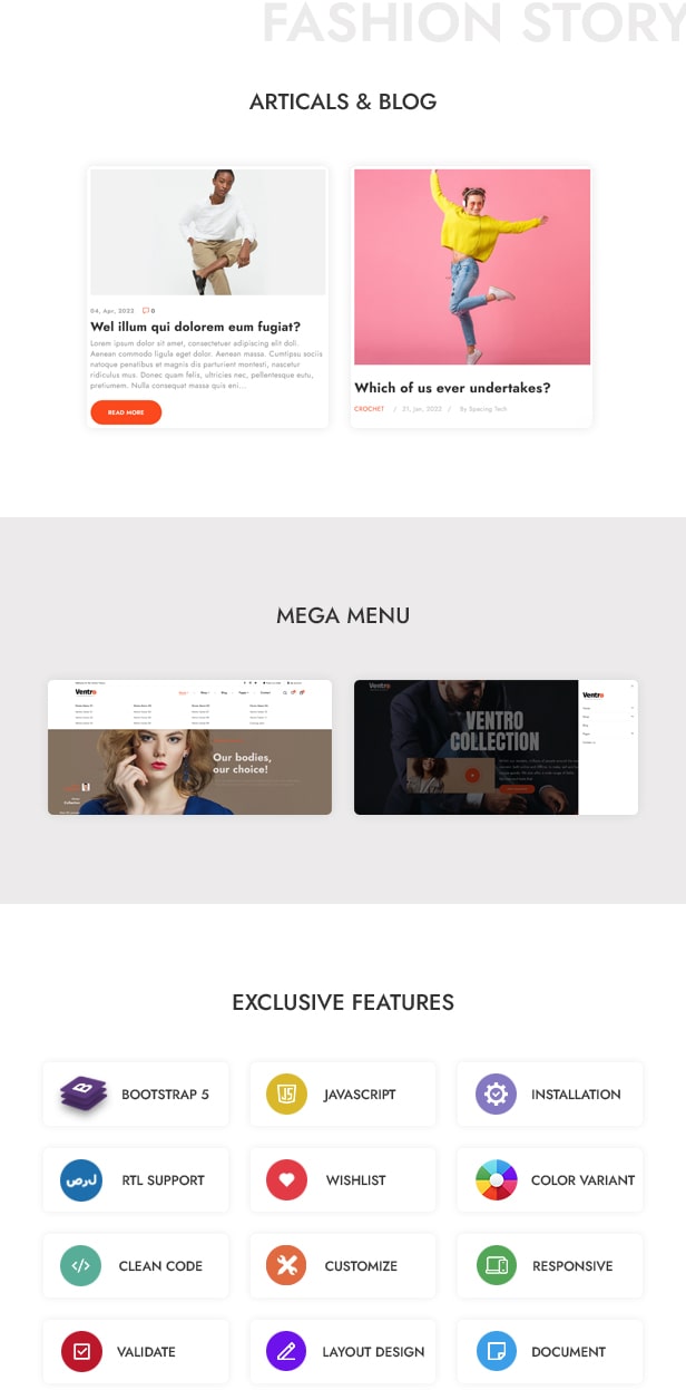 Ventro - Multipurpose Fashion Ecommerce Shopify Theme - 4